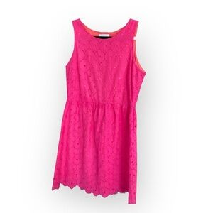 -G Garnet‎ Hill Eyelet Floral Dress